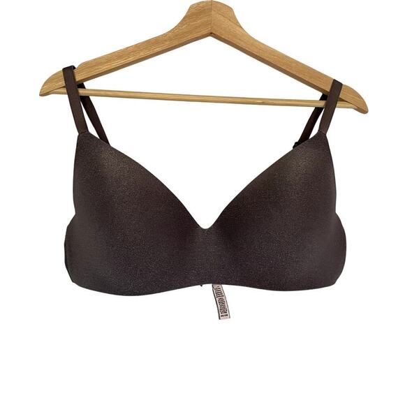 Victoria's Secret Other - Victoria's Secret purple sparkly t-shirt lightly lined wireless bra women's 40C